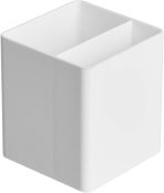 Plastic Desktop Pen Holder (White), Can Store Fountain Pens and Pencils | Office Supplies