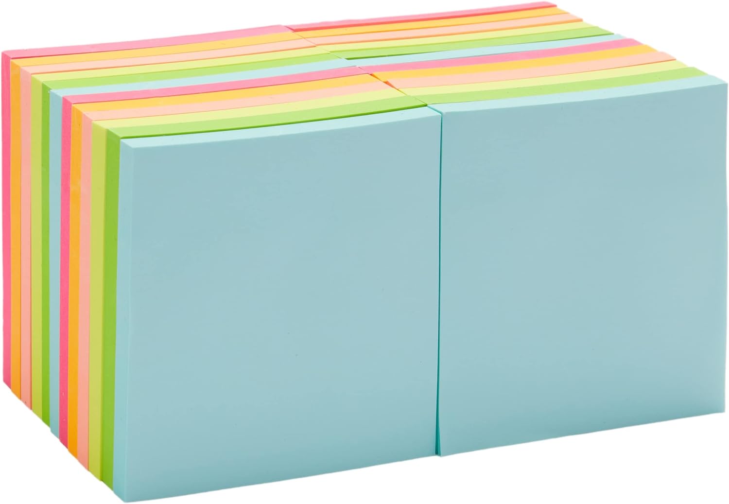612D4riBcSL._AC_SL1500_.jpg Sticky Notes, Office Supplies for Desk, 3-x-3-inch, 24-Pack, Assorted Colors - Image 1