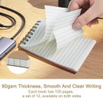 Pocket Notebooks Set of 12, Small 3x5 Spiral Notepads, Office Style Mini Notebook, Small Notepad Pocket Size, Memo Pads for Home, College, Work or School - Lined College Ruled Paper - Image 2