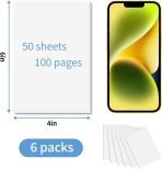 Note Pads 4x6 Inch, 6 Pack Blank Scratch Pads, 50 Sheets Per Memo Pad for Writing, White Pad of Paper Suit for Home, Office and School, Tear off Notepad, Small Server Notebook - Image 2