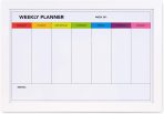 Weekly Dry Erase Board for Wall [17in x 12in] Weekly Whiteboard Planner and Magnetic Calendar - Days of The Week White Board for Schedule, Daily Meal Planner - Includes Full Mounting Kit