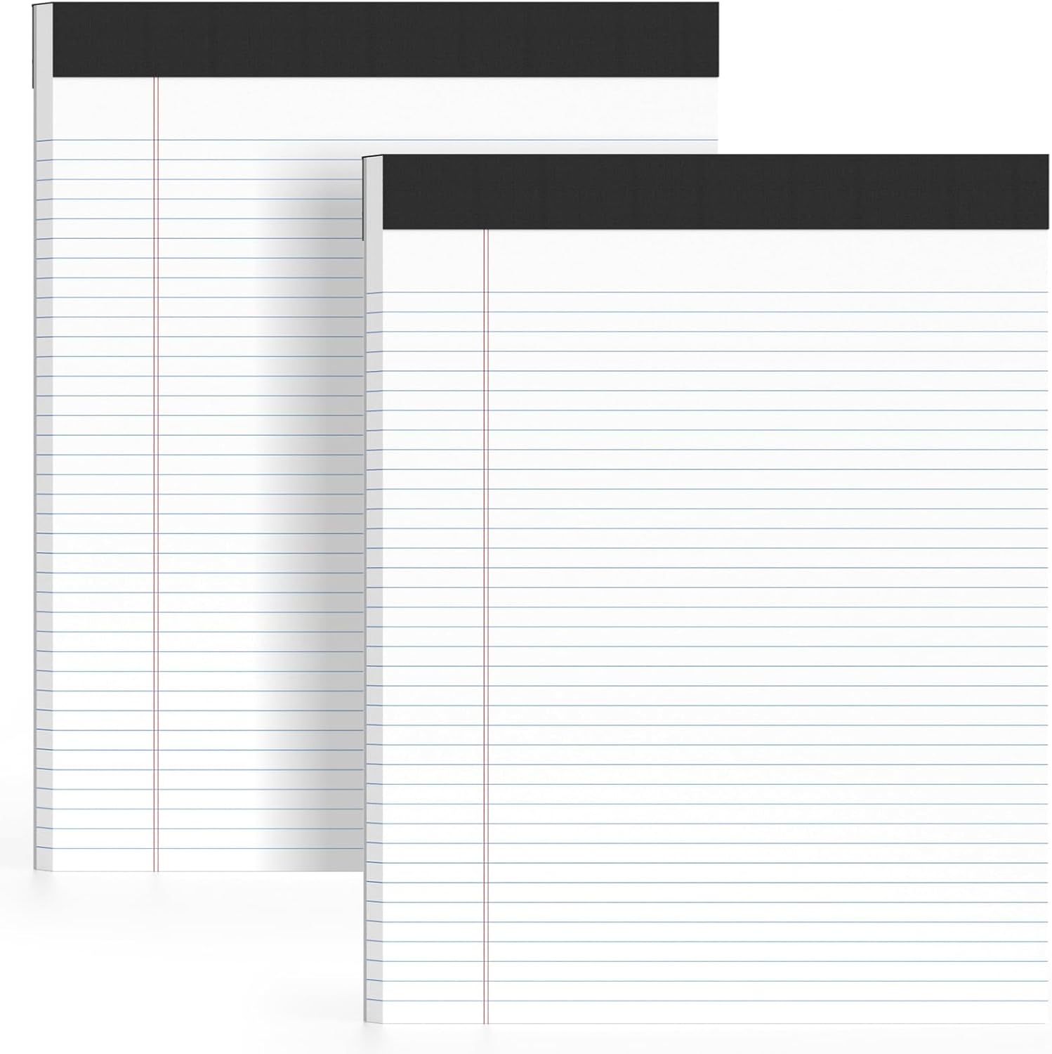 61oOIoHUG4L._AC_SL1500_.jpg 2 Pack of Legal Pads 8.5 x 11 College Ruled Writing Pads 8.5" x 11.75" Notepad 30 Sheets per Note Pads Notebook Study Back 8x11 Pads of Paper - Image 1