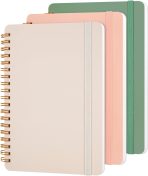 3 PCS Small Spiral Notebook 5x7, Notebooks for Note Taking, Morandi Spiral Journal Notebook, Work Notebook Small Notebooks 5x7 with Strap, Cute Notebooks for Women 70 Sheets/Note Books