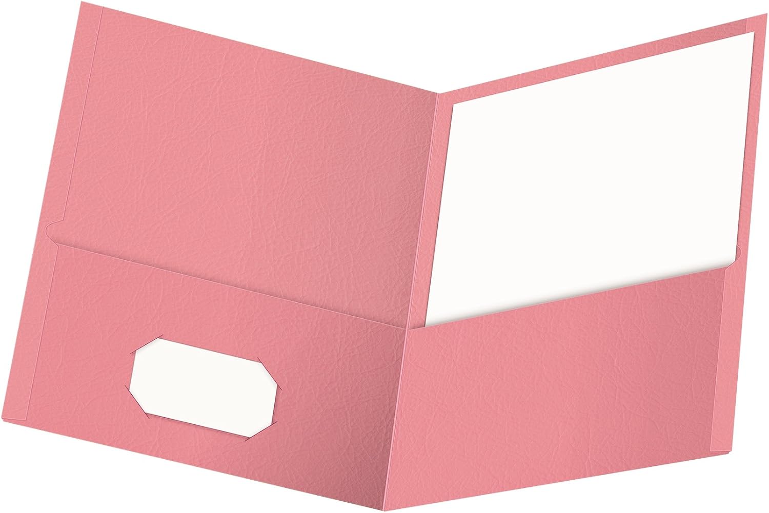 7172F94nIL._AC_SL1500_.jpg Oxford Twin-Pocket Folders, Textured Paper, Size, Pink, Holds 100 Sheets, Box of 25 (57568EE) - Image 1