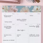 Designer Schedule Pad - Flora. 52 Perforated Sheets. 10" x 10". Weekly Schedule Organizer Planner Pad with To-Do Lists and Notes Sections by Erin . - Image 2