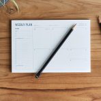 Weekly Planner Pad - Undated 6x9" Weekly To-Do List Notepad with Calendar and Task List, Perfect Desk Organizer for School & Work | 50 Tear Off Sheets - Image 2