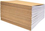 Kraft Notebooks 24 Pack, Blank Unlined, 8.3 in x 5.5 in, A5 Size, 60 White Pages, 80 GSM, Soft Cover Notebooks, Stitched Spines, Art Drawing Sketchbook